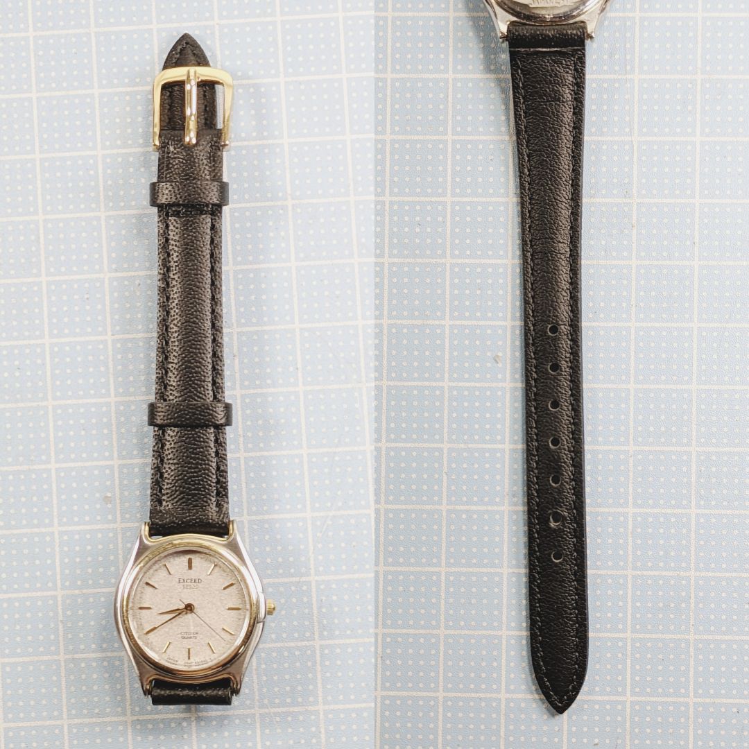 Citizen EXCEED Analog Quartz Women Battery & Band Replaced Working Item