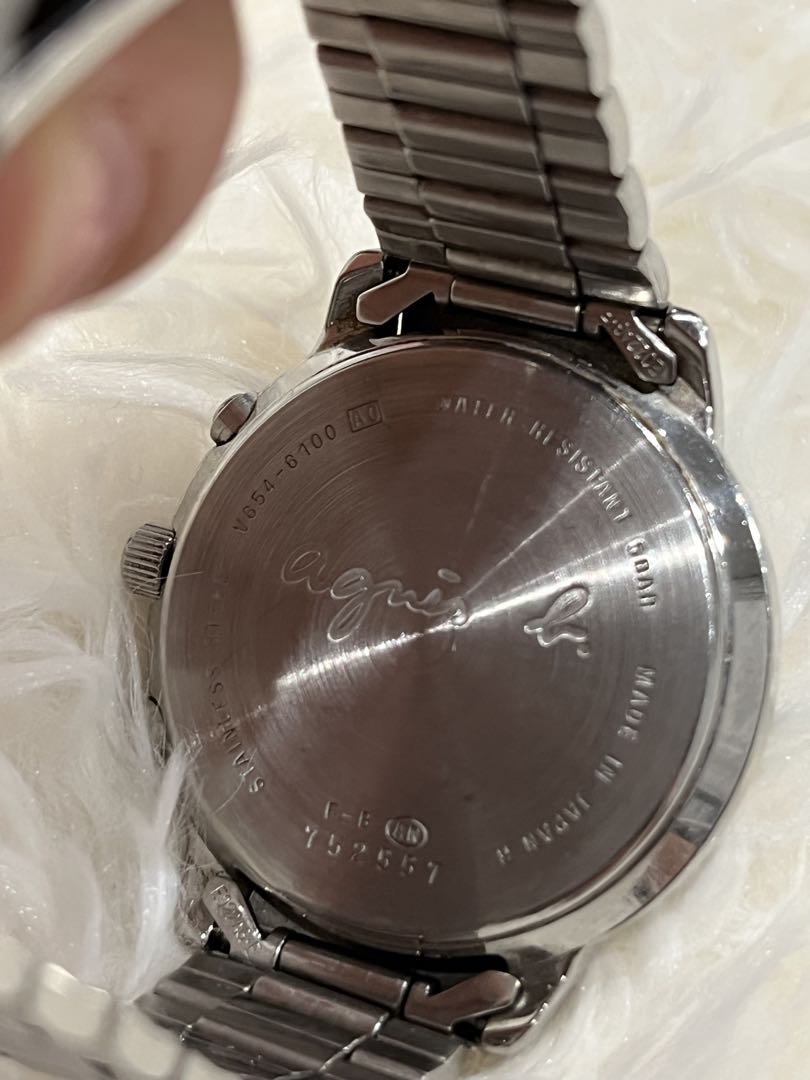 Agnes B V654-6100 Analog Quartz Men