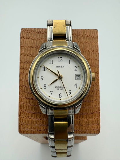 TIMEX Quartz Watch Silver Tone x Gold Tone