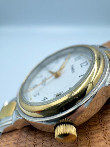 TIMEX Quartz Watch Silver Tone x Gold Tone