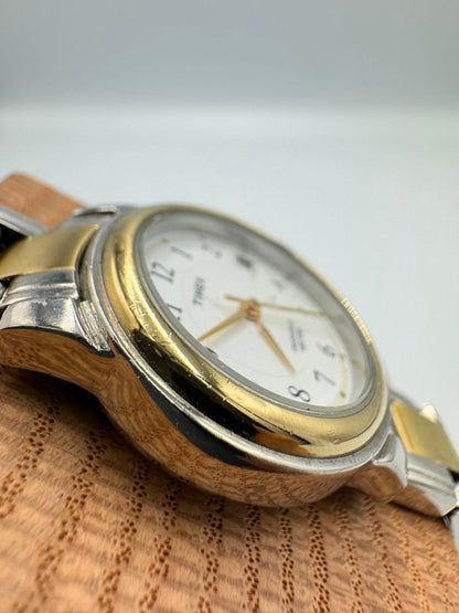 TIMEX Quartz Watch Silver Tone x Gold Tone
