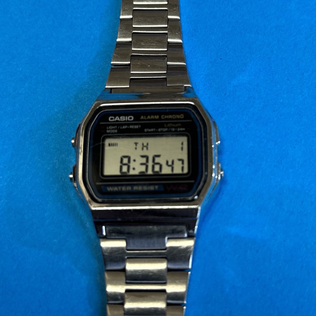 Casio A158W Digital Quartz (Battery) Unisex Adults Wristwatch Silver Case & Band New Battery 2023