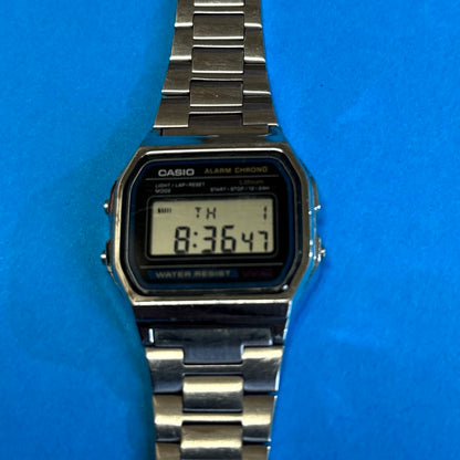 Casio A158W Digital Quartz (Battery) Unisex Adults Wristwatch Silver Case & Band New Battery 2023
