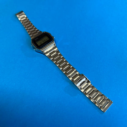Casio A158W Digital Quartz (Battery) Unisex Adults Wristwatch Silver Case & Band New Battery 2023