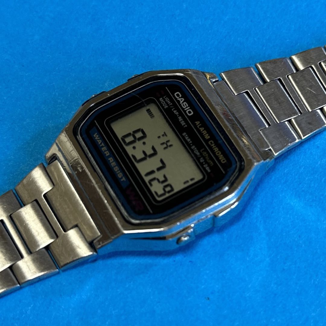 Casio A158W Digital Quartz (Battery) Unisex Adults Wristwatch Silver Case & Band New Battery 2023