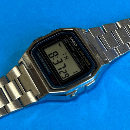 Casio A158W Digital Quartz (Battery) Unisex Adults Wristwatch Silver Case & Band New Battery 2023