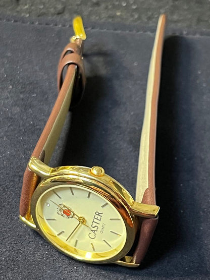 Caster Analog Quartz Men キャスター 1Pダイヤ ウォッチ Watch 保管品 [For Parts / Junk]