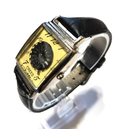 J-axis Analog Quartz Women Kaleidoscope Dial Creed Vintage Watch Rare