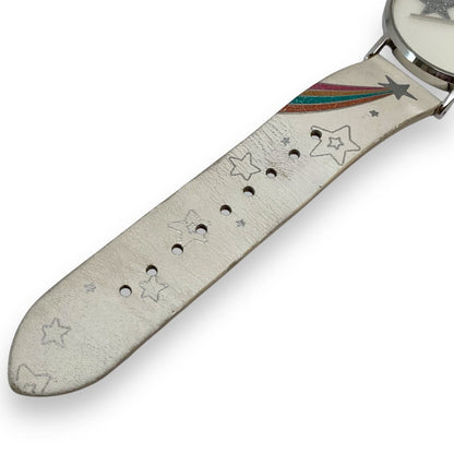 Coach Analog Quartz Women Watch Star Rainbow Silver Excellent Condition