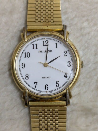Seiko THE LEAGUE Analog Quartz Men Gold Mesh Watch