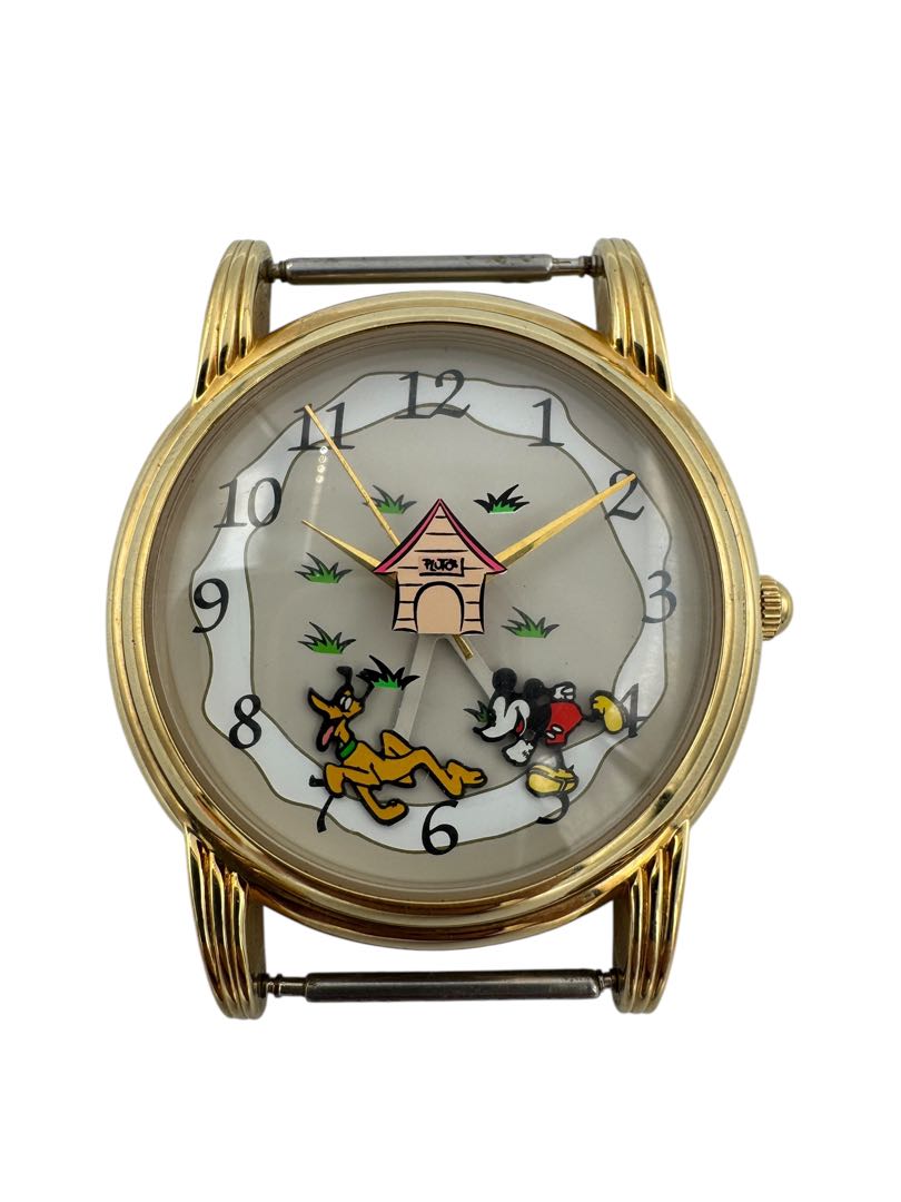 Disney mickey Analog Quartz Men Limited Mouse Pluto Watch For Parts