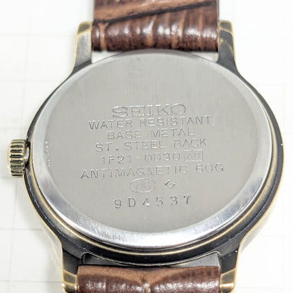 Seiko Avenue Analog Quartz Women Battery & Band Replaced Working Item