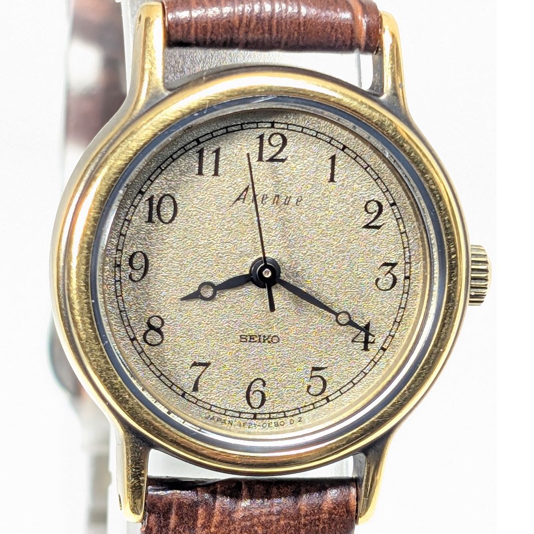 Seiko Avenue Analog Quartz Women Battery & Band Replaced Working Item