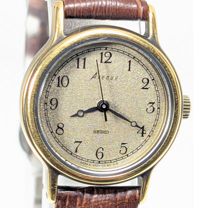 Seiko Avenue Analog Quartz Women Battery & Band Replaced Working Item