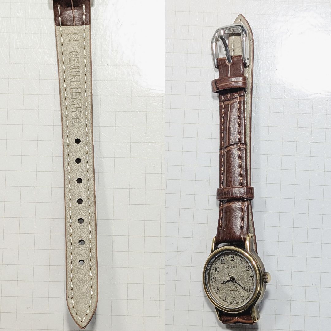 Seiko Avenue Analog Quartz Women Battery & Band Replaced Working Item
