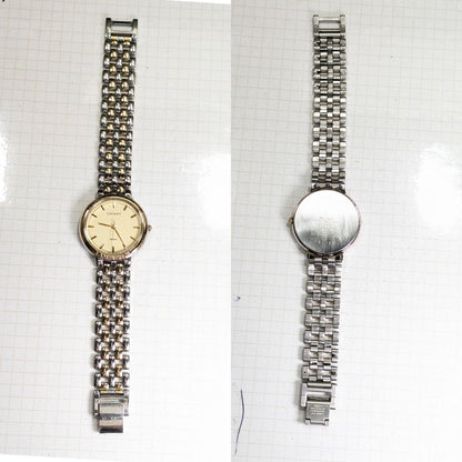 Seiko Lucent Analog Quartz Men Boy’Ｓ Battery Replaced Working Item