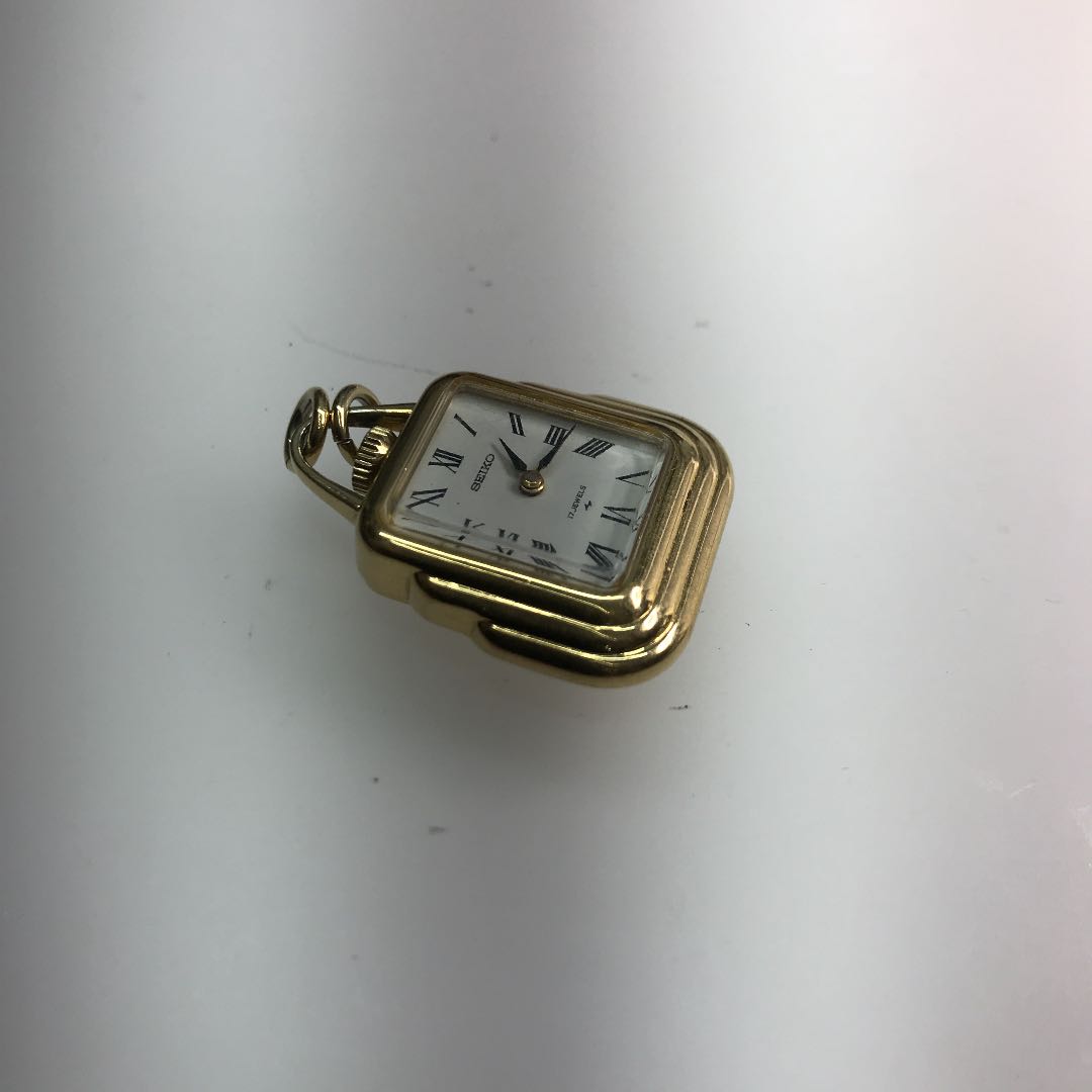 Seiko Analog Mechanical (Manual) Women Necklace Top Type Manual Winding Watch Running Confirmed Pre-owned