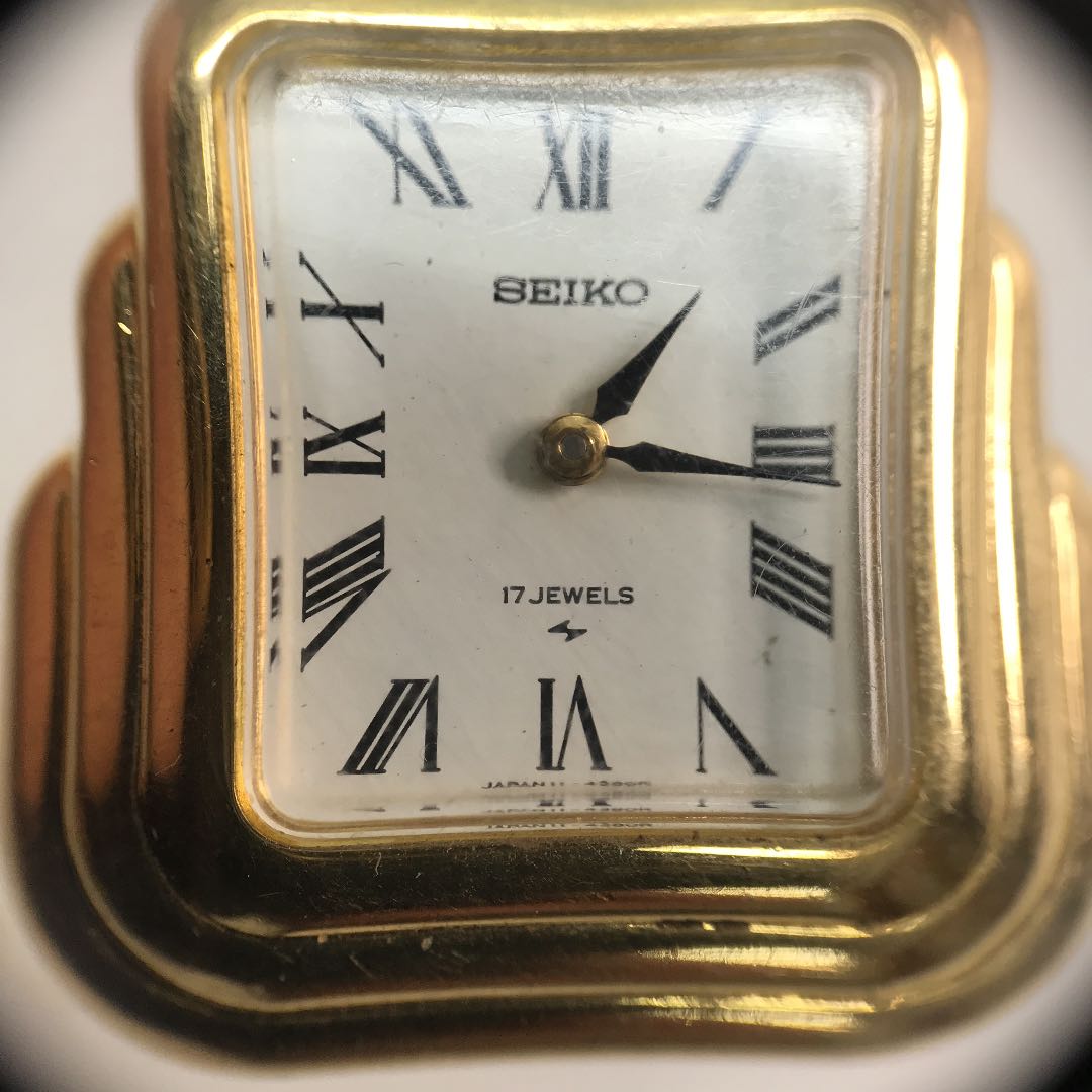 Seiko Analog Mechanical (Manual) Women Necklace Top Type Manual Winding Watch Running Confirmed Pre-owned
