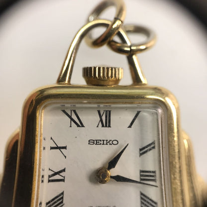 Seiko Analog Mechanical (Manual) Women Necklace Top Type Manual Winding Watch Running Confirmed Pre-owned