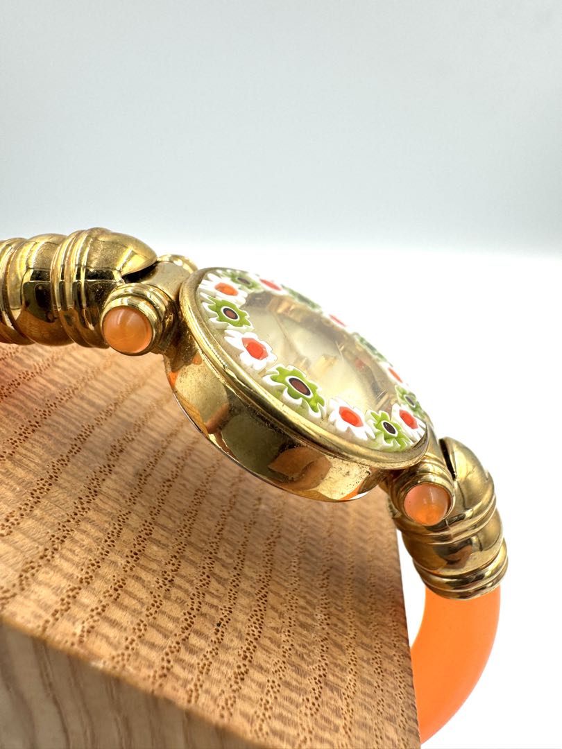 Serenissima Venetian Glass Analog Quartz Women Bangle Watch