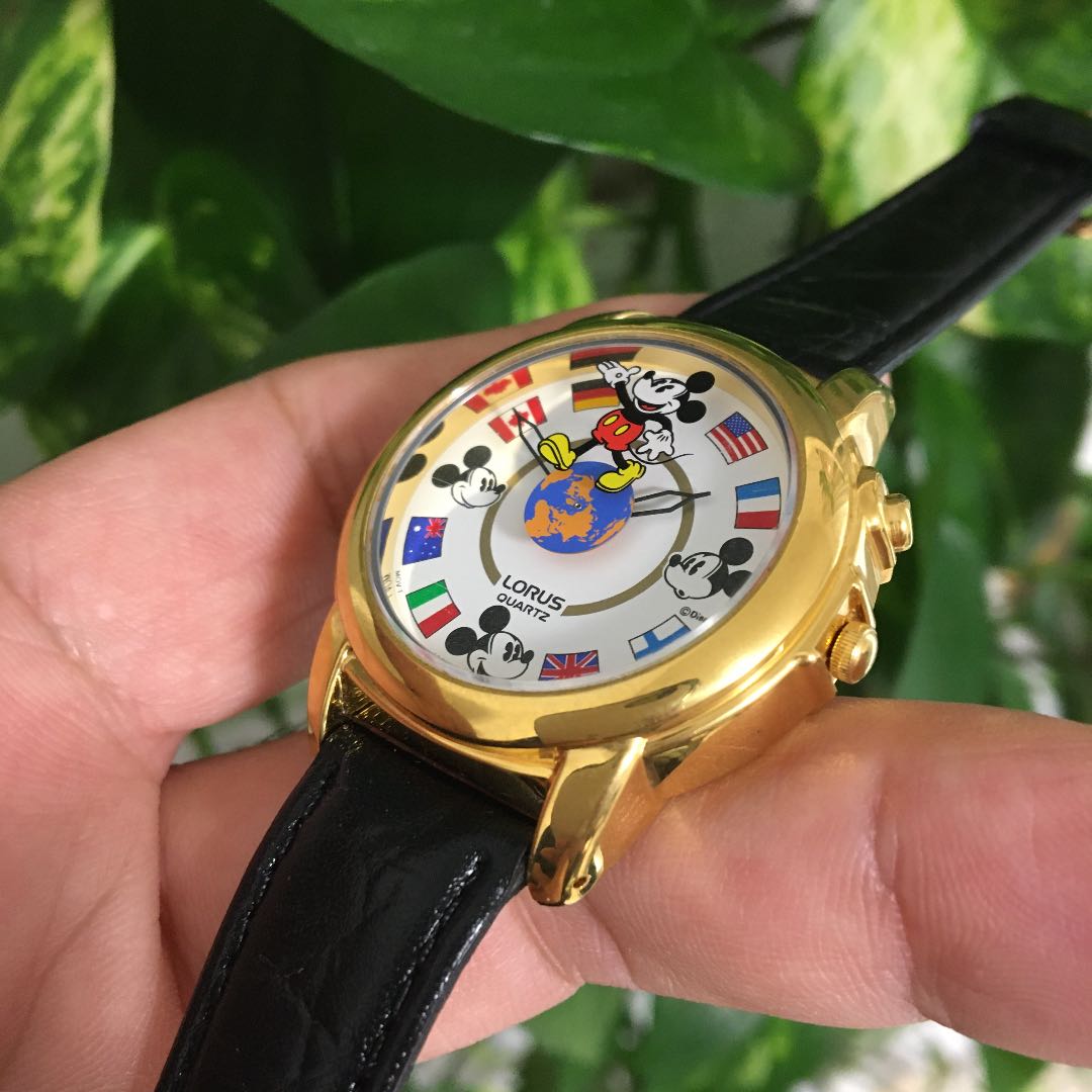 LORUS Analog Quartz Women ロラス 希少 レトロ ミッキー Watch