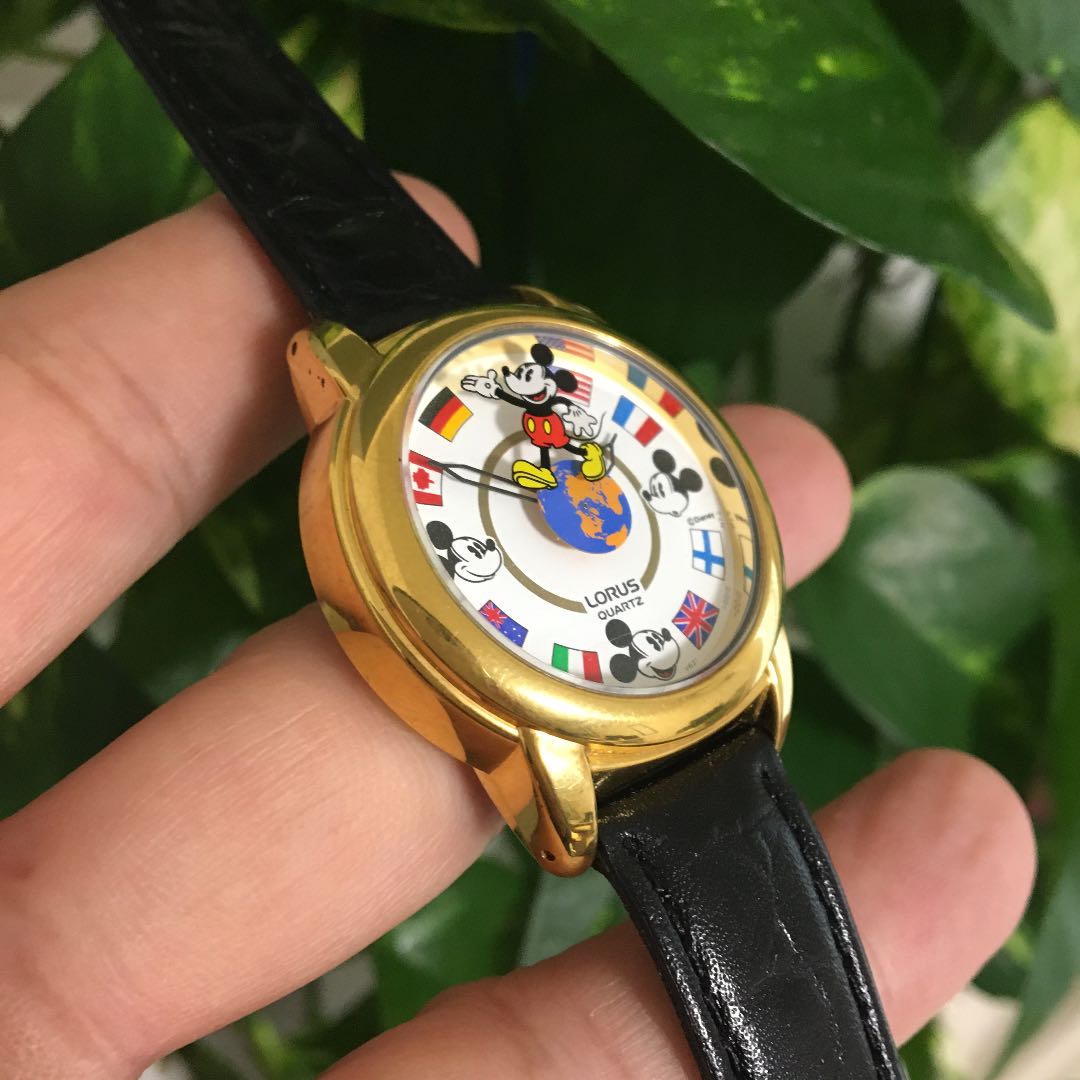 LORUS Analog Quartz Women ロラス 希少 レトロ ミッキー Watch