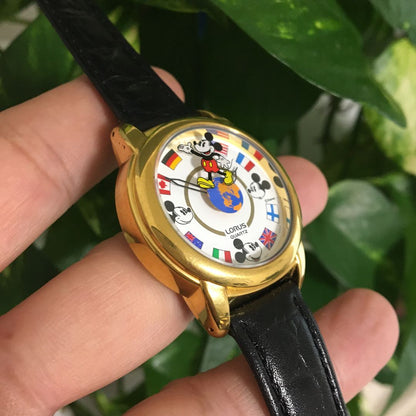 LORUS Analog Quartz Women ロラス 希少 レトロ ミッキー Watch
