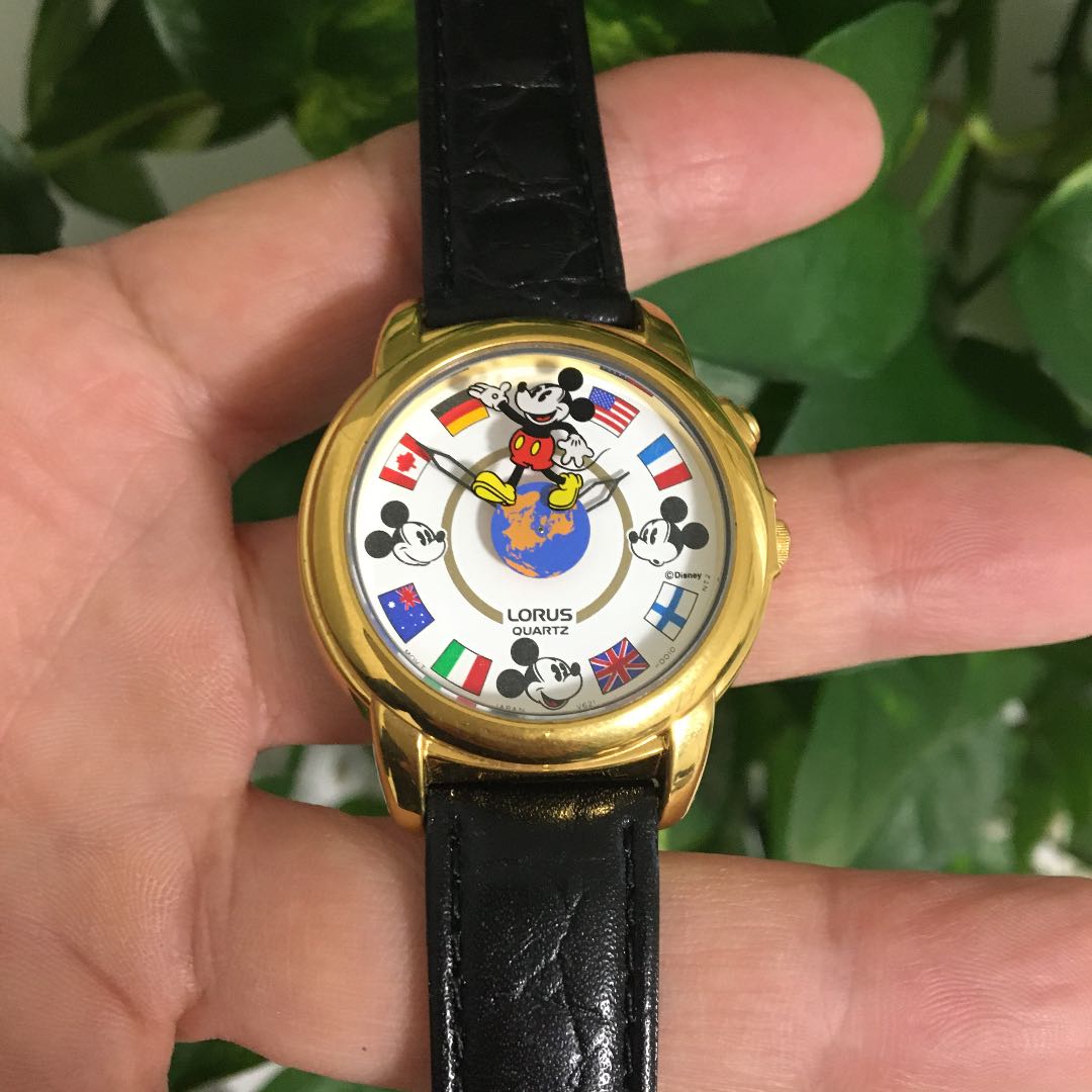 LORUS Analog Quartz Women ロラス 希少 レトロ ミッキー Watch