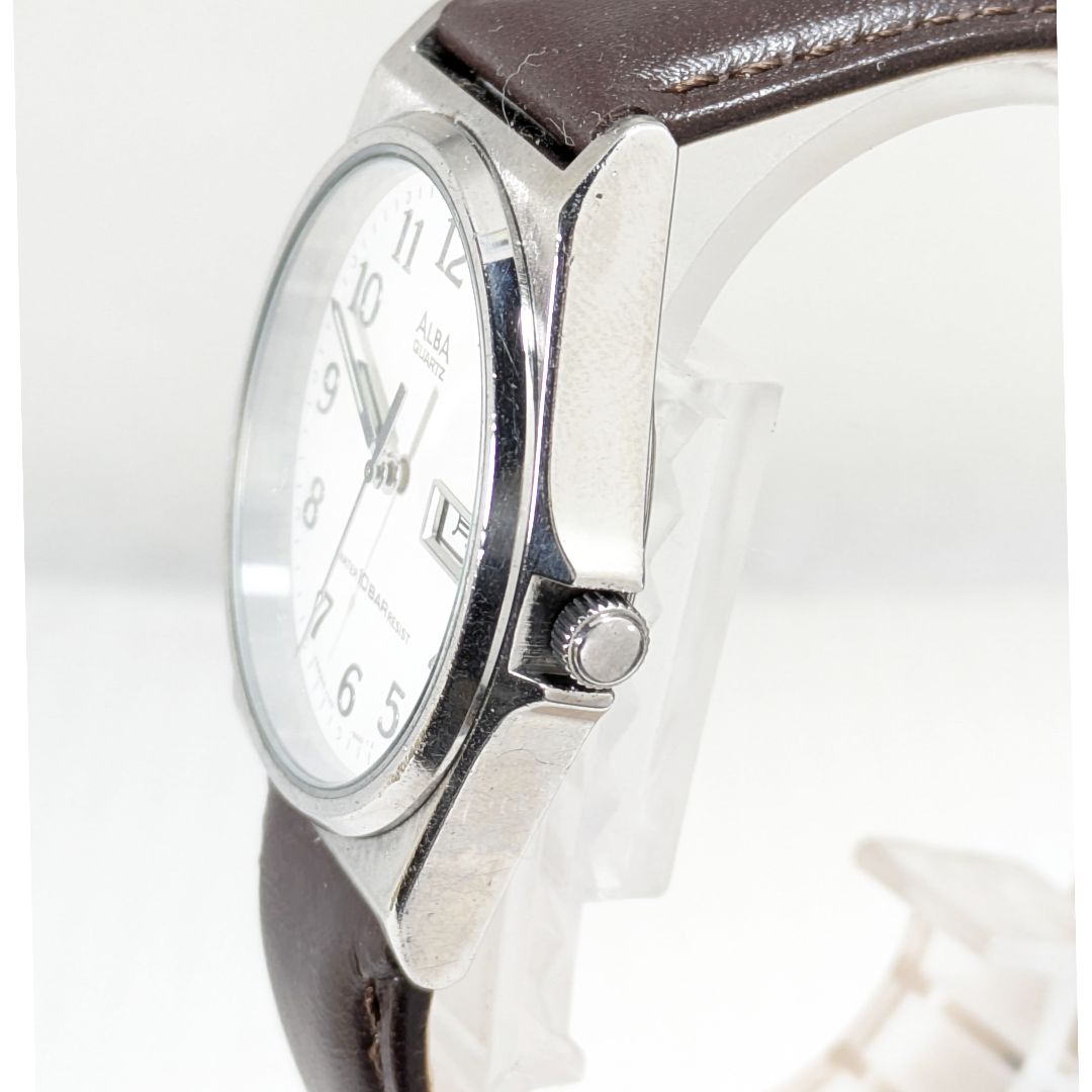 Seiko Alba Analog Quartz Men Battery & Band Replaced Working Item