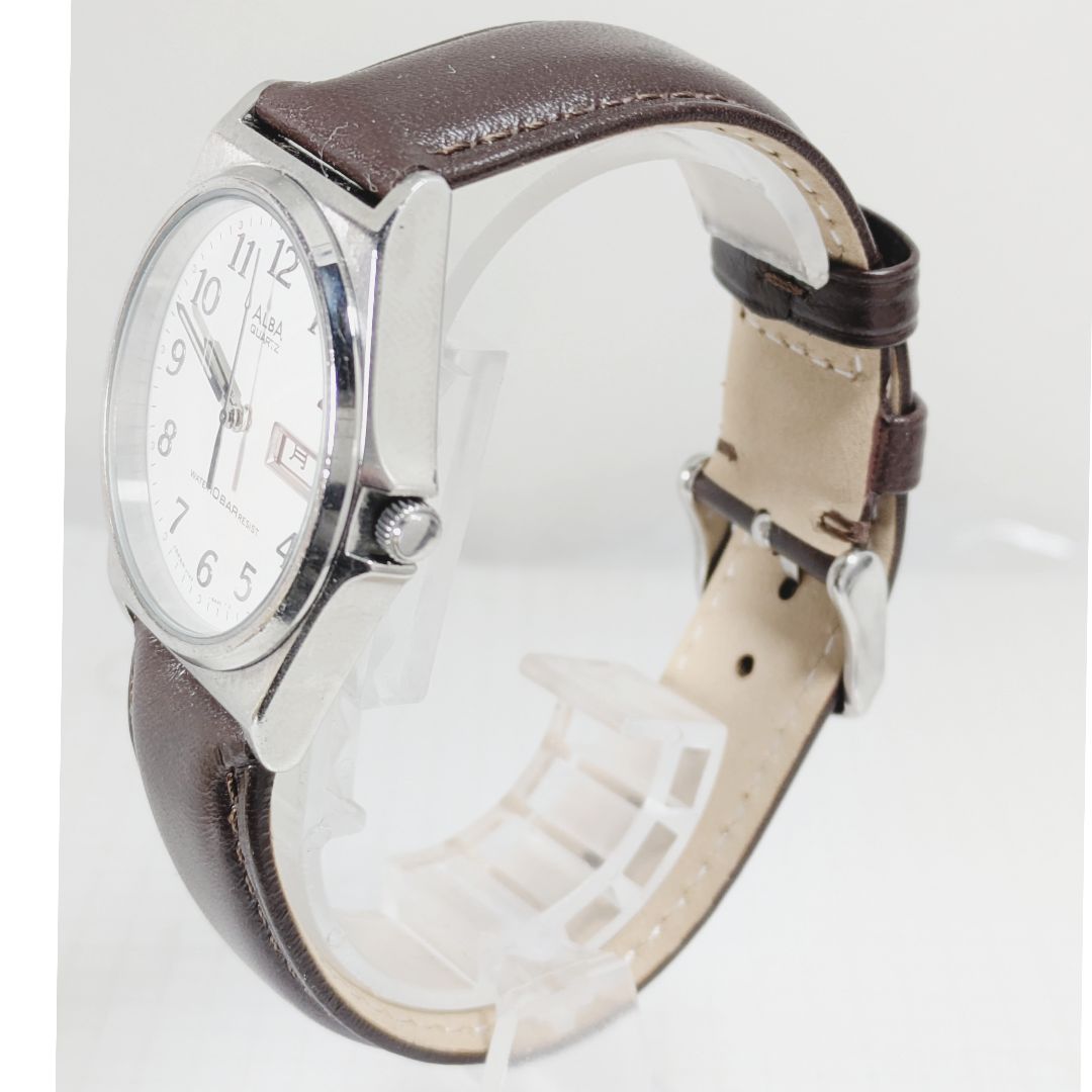 Seiko Alba Analog Quartz Men Battery & Band Replaced Working Item