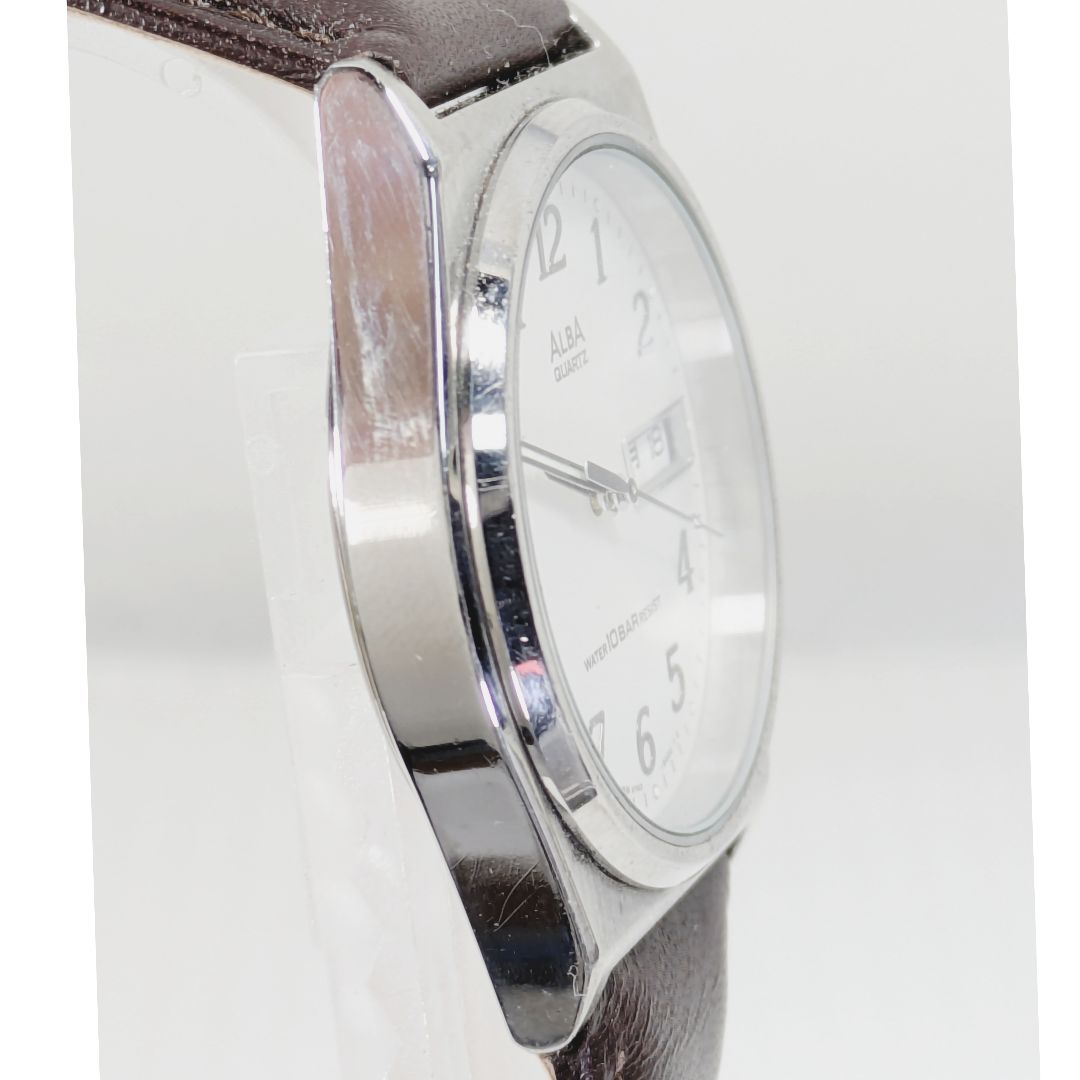 Seiko Alba Analog Quartz Men Battery & Band Replaced Working Item