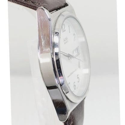 Seiko Alba Analog Quartz Men Battery & Band Replaced Working Item