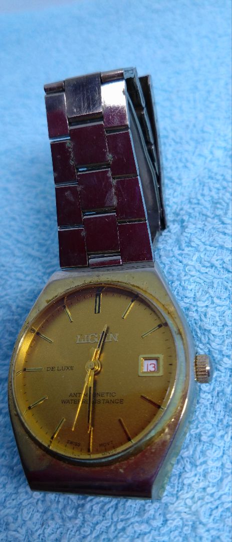 Liguin De Luxe Analog Mechanical (Manual) Men リギン 稼働中 Ligiin Deluxe Swiss Manual Winding式 アナログ