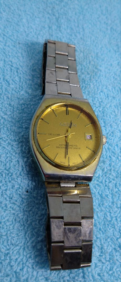 Liguin De Luxe Analog Mechanical (Manual) Men リギン 稼働中 Ligiin Deluxe Swiss Manual Winding式 アナログ