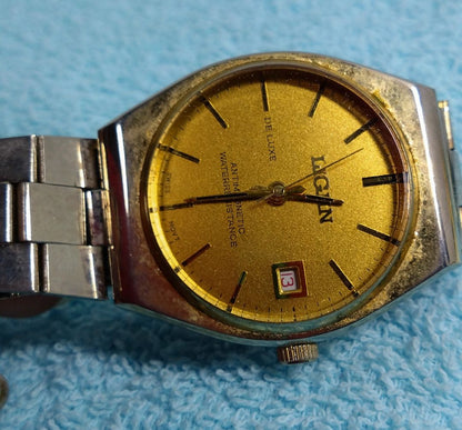 Liguin De Luxe Analog Mechanical (Manual) Men リギン 稼働中 Ligiin Deluxe Swiss Manual Winding式 アナログ