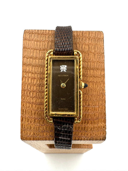 Accutron Analog Quartz Women Watch For Parts