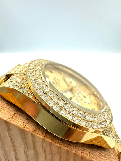 Elgin Analog Quartz Women Chronograph Watch Excellent Condition