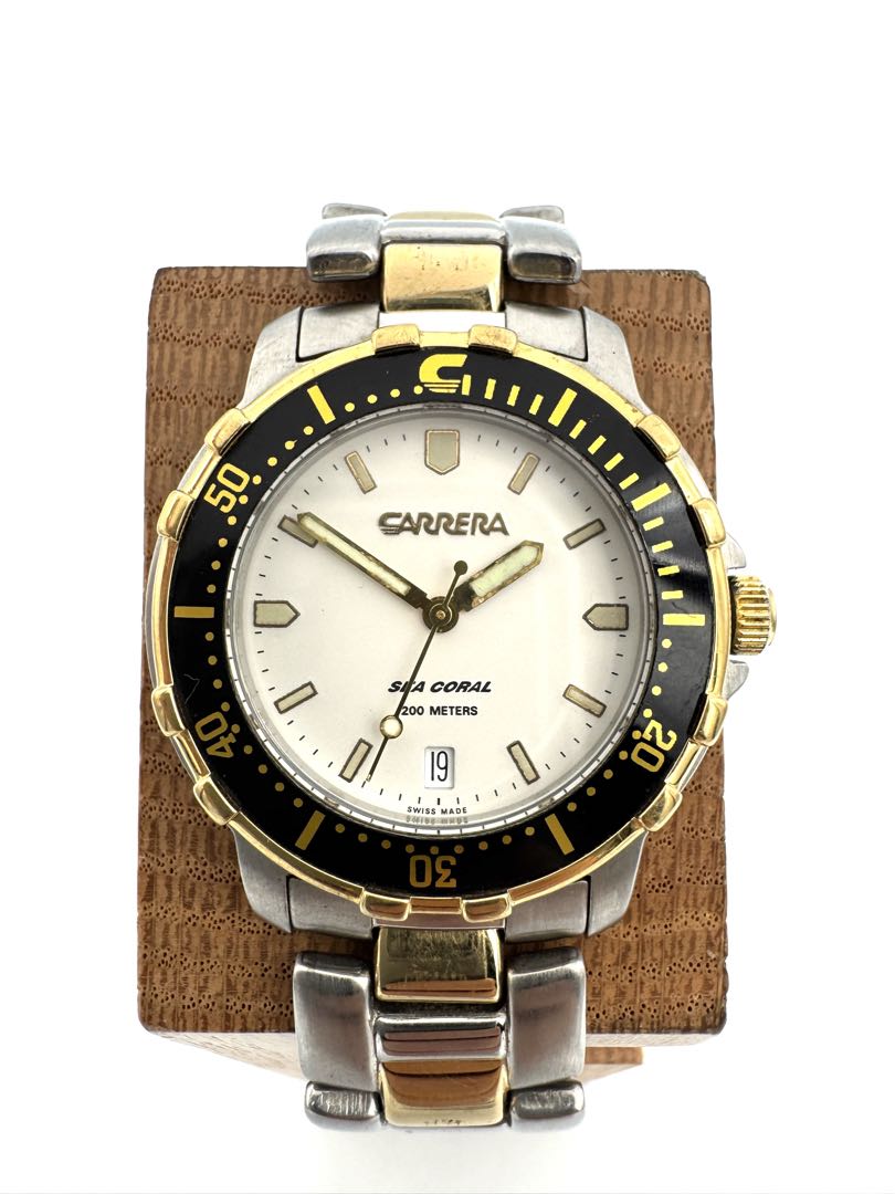 Carrera Analog Quartz Men Sea Coral Watch