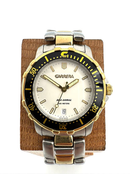 Carrera Analog Quartz Men Sea Coral Watch