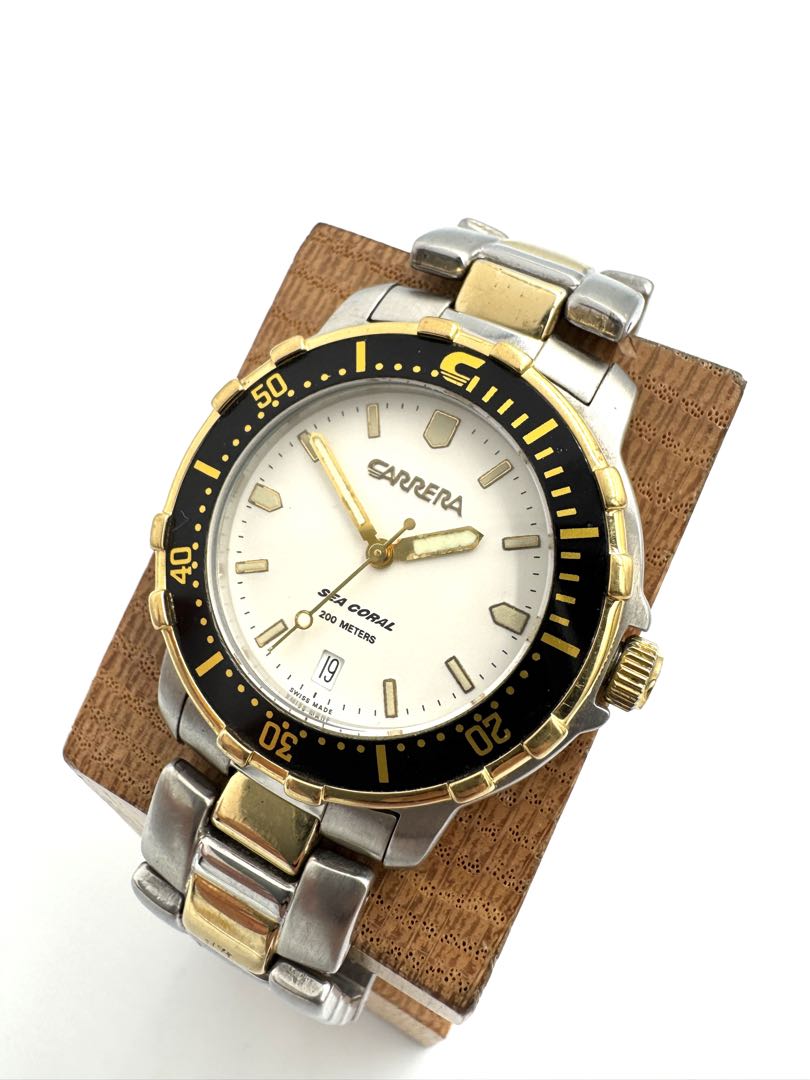 Carrera Analog Quartz Men Sea Coral Watch