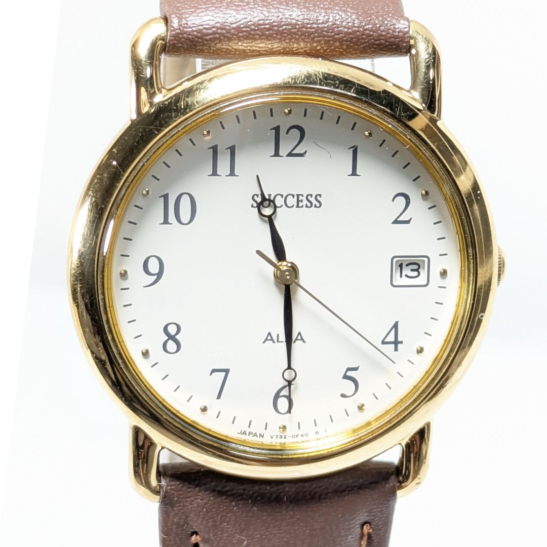 Seiko Alba Success SUCCESS Analog Quartz Men Battery & Band Replaced Working Item