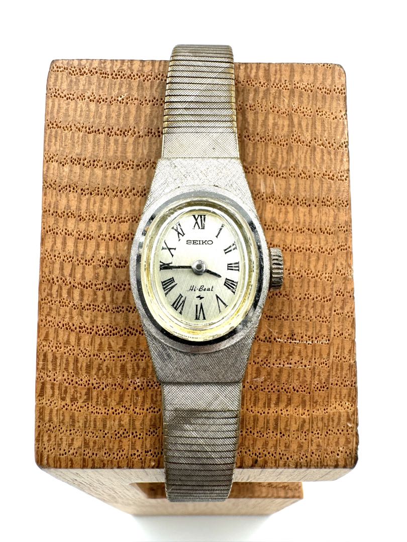 Seiko Dress 1120-7000 Analog Mechanical (Manual) Women Hi-Beat Vintage Wgp Manual Junk Ladies Watch Japan