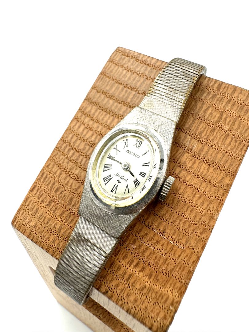 Seiko Dress 1120-7000 Analog Mechanical (Manual) Women Hi-Beat Vintage Wgp Manual Junk Ladies Watch Japan