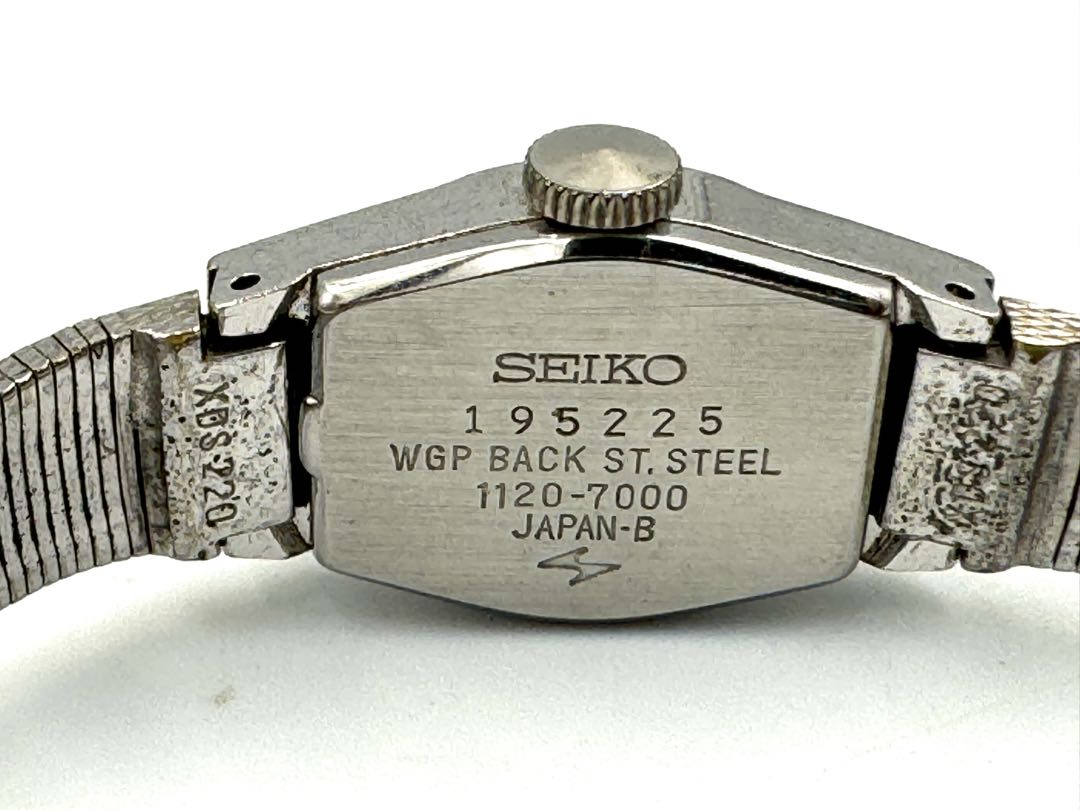 Seiko Dress 1120-7000 Analog Mechanical (Manual) Women Hi-Beat Vintage Wgp Manual Junk Ladies Watch Japan