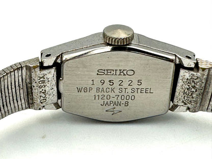 Seiko Dress 1120-7000 Analog Mechanical (Manual) Women Hi-Beat Vintage Wgp Manual Junk Ladies Watch Japan