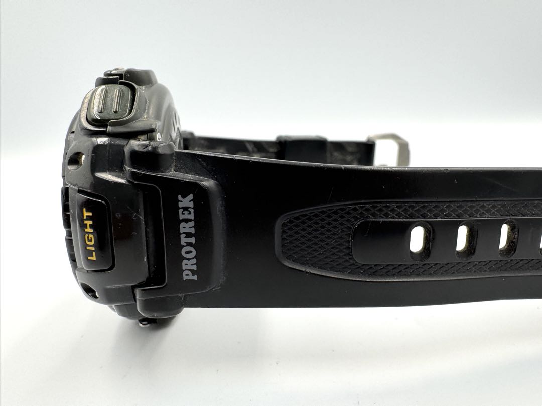 Casio Protrek Digital Quartz Men Wristwatch 52Mm Black - For Parts Or Repair