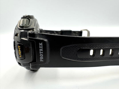 Casio Protrek Digital Quartz Men Wristwatch 52Mm Black - For Parts Or Repair