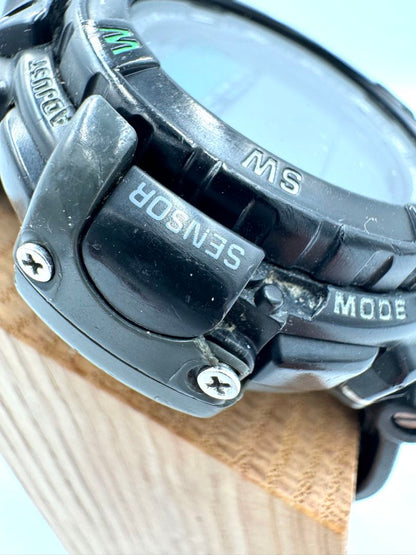 Casio Protrek Digital Quartz Men Wristwatch 52Mm Black - For Parts Or Repair