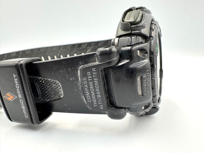 Casio Protrek Digital Quartz Men Wristwatch 52Mm Black - For Parts Or Repair