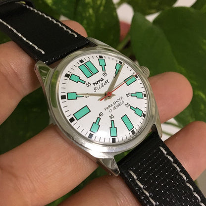 HMT Analog Mechanical (Manual) Men レトロ Pilot Watch （Manual Winding）